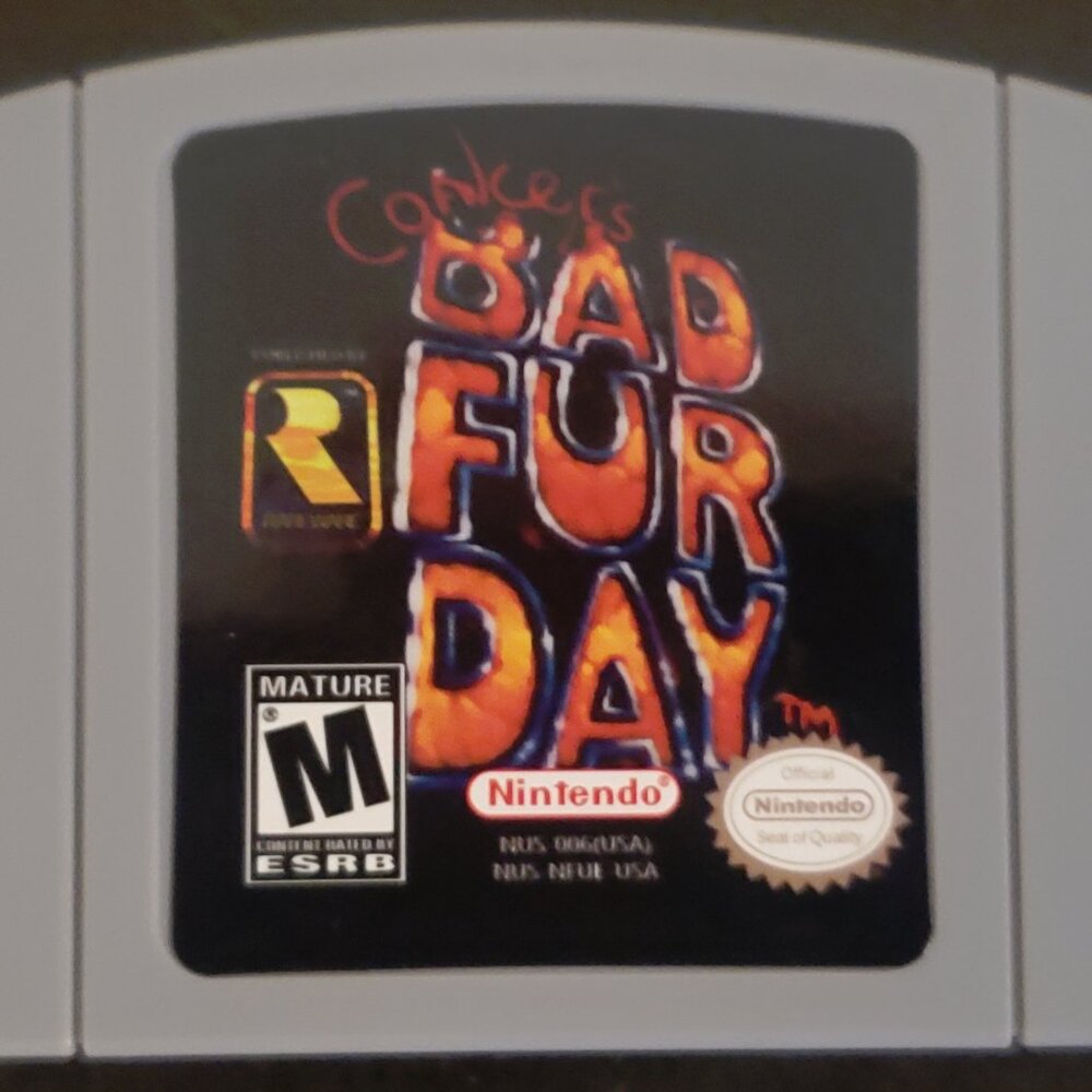 Conker's Bad Fur Day Video Game Nintendo 64 N64